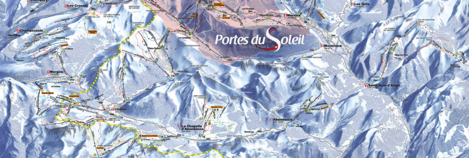 Portes du soleil Circuit- Piste map