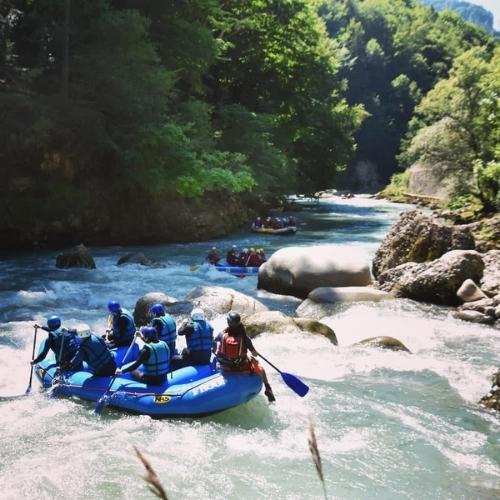 Water sports In Morzine - raft